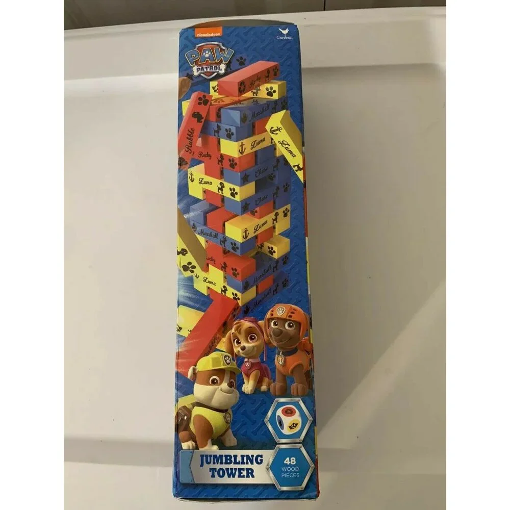 New Paw Patrol Jumbling Tower Game 48 Wood‎ Pieces Sealed